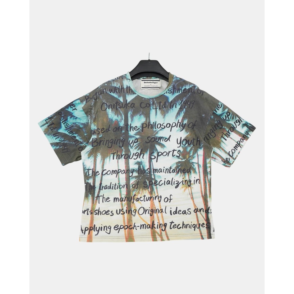 Onitsuka Tiger x Andrea Pompilio Graphic T-Shirt Men's L Beach Philosophy‎ Print